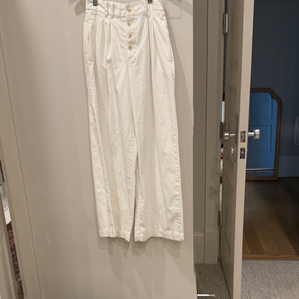 GAP x Doen white wide leg pants